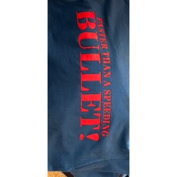 Vintage, DC Comics Superman T-Shirt Blue Superman Graphics Multi Unisex Fits All - Picture 9 of 12